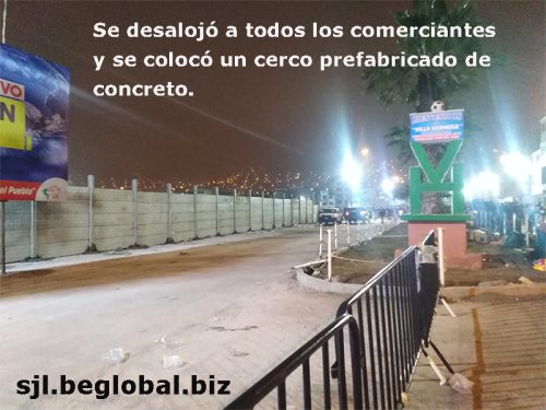 Desalojo de la Cachina - Cerco Prefabricado
